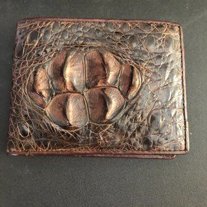 Genuine Alligator Men's bifold wallet